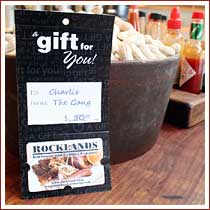 Rocklands gift cards make great gifts!
