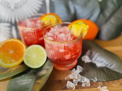 Hibiscus Mai Tai cocktail
