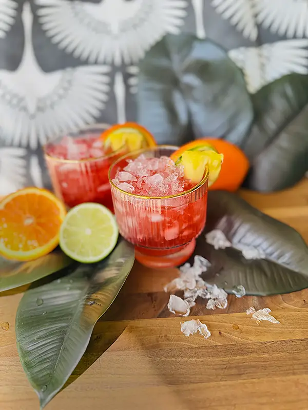 Hibiscus Mai Tai cocktail
