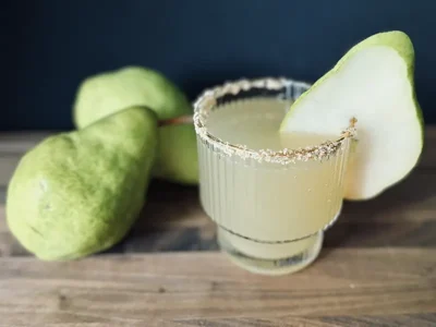 Smoked pear Mezcal Margarita