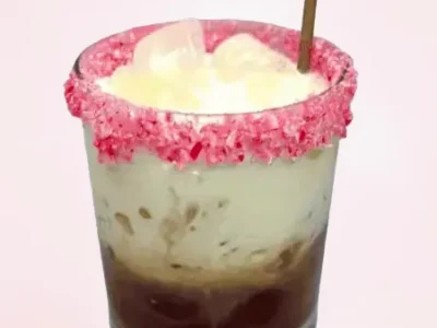 Peppermint White Russian drink