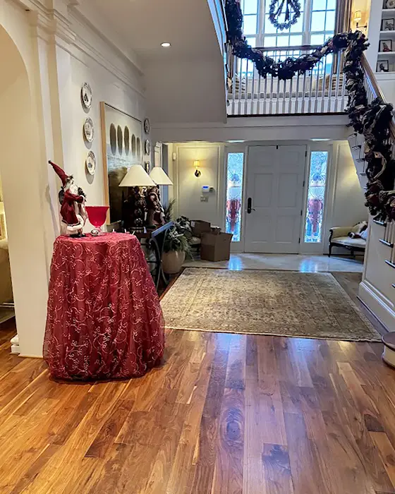 Home entrance of holiday party catered by Rocklands