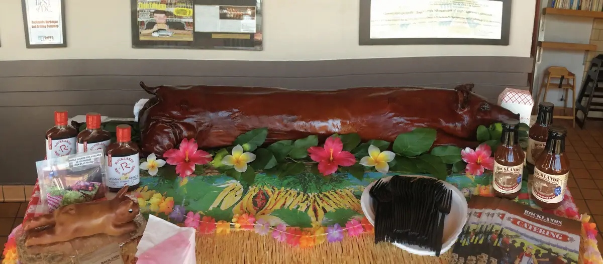 Rocklands Catering Pig Roast at Luau.