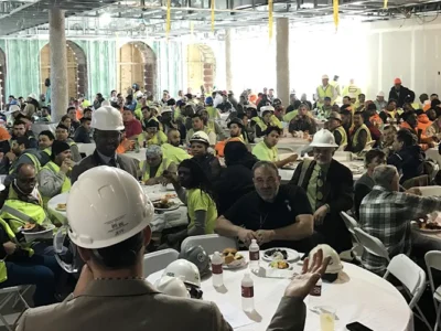 Rocklands catered Topping Off event