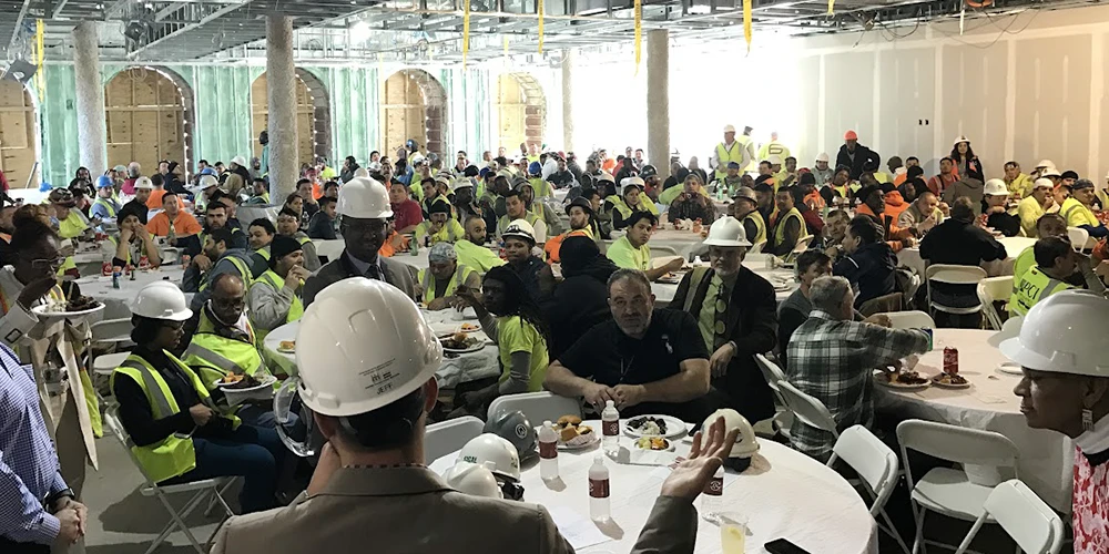 Rocklands catered Topping Off event