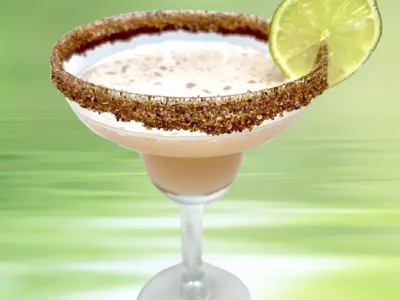 Rocklands Paloma Drink in margarita glass