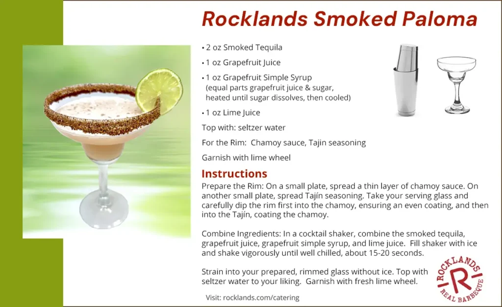 Rocklands Smoked Paloma cocktail recipe