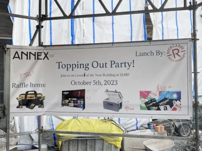 Topping Out Party Banner