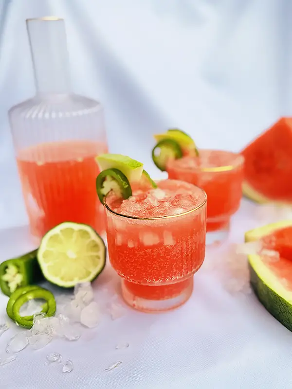 Spicy Watermelon Ranch Water cocktail and mocktail