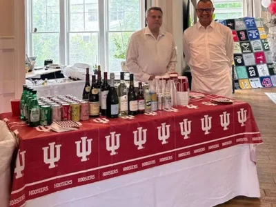 Welcome bar at catered event