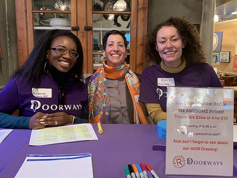 Doorways welcome table