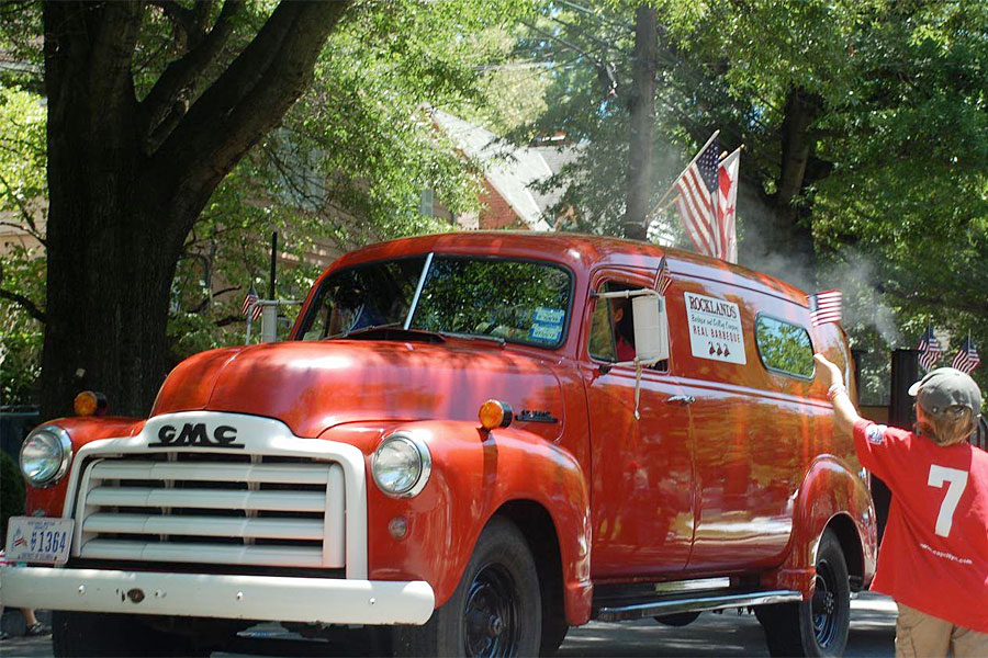 red-truck-parade Red Truck in Parade