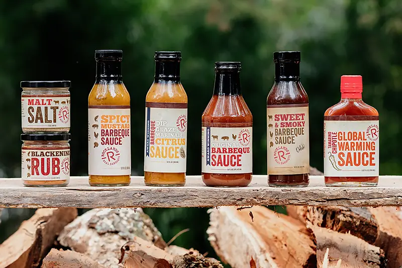 Rocklands line up of sauces