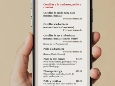 Rocklands menu displays in many languages