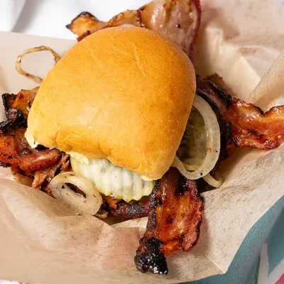 Rocklands sandwiches served on a potato roll