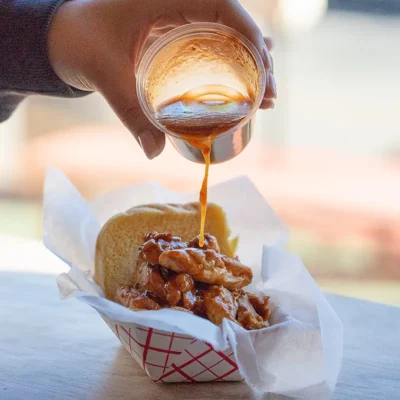 Rockland pulled chicken sandwich