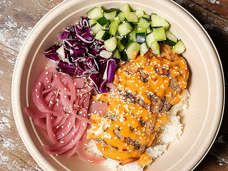 Salmon Rice Bowl - July special