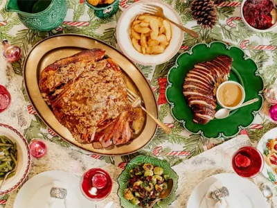A variety of holiday comfort foods